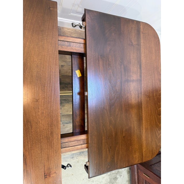 French Art Deco Solid Walnut Dining Table, Circa 1930's For Sale - Image 12 of 17