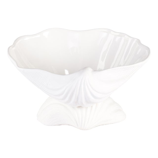 La Coquille Stoneware Clam Shell Bowl For Sale