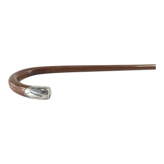 20th Century Sterling Silver Capped Cane or Walking Stick For Sale