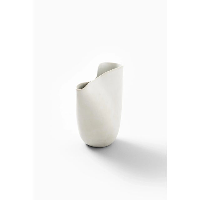 1930s Vintage Ceramic Wind Vase by Stig Lindberg, 1930s For Sale - Image 5 of 5