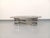 Metal Vintage Oval Coffee Table in Smoked Glass and Chrome Metal from the 1970s For Sale - Image 7 of 17