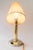 Art Deco Alpaca/Brass Table Lamp with Fabric Shade Vienna, Austria, 1920s For Sale - Image 14 of 18