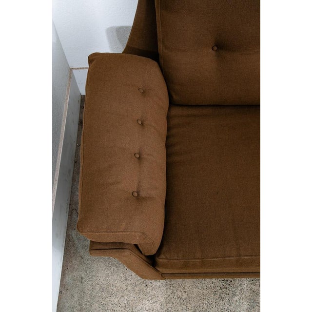 Mid Century Danish Modern Sofa Teak Ryesburg Mobler Brown Tufted Vintage 3 Seat For Sale - Image 10 of 12