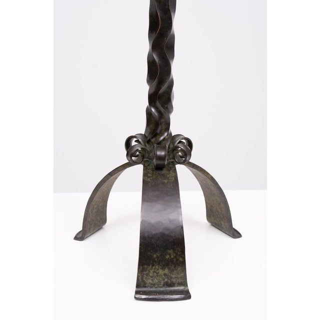 Art Deco Table Lamp in Bronze, 1930 For Sale - Image 6 of 12