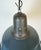 Industrial Blue Enamel Factory Lamp with Cast Iron Top, 1960s For Sale - Image 9 of 18