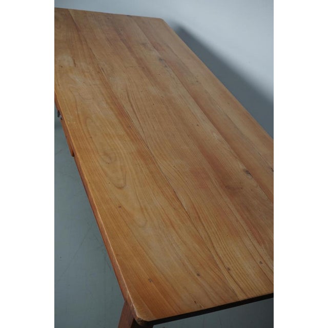 Vintage 20th Century Farmhouse French Cherry Dining Table For Sale - Image 13 of 17