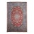 Vintage Isfahan Rug, Hand-Knotted Wool, Floral Pattern, Red & Blue, 9x12 For Sale