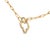 Haus of Brilliance Gold Vermeil 1/10 Cttw Diamond Paperclip Chain Clover Pendant Necklace For Sale - Image 4 of 4