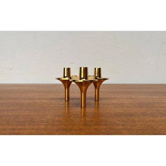 Metal Vintage Space Age Orion Stacking Candleholder by Ceasar Stoffi & Fritz Nagel for BMF, 1960s For Sale - Image 7 of 8
