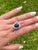 9 Carat No Heat Ceylon Blue Sapphire & Old Euro Cut Diamond Ring in 14K, Size 6.5 For Sale - Image 10 of 10