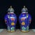 Pair of Chinese Cloisonné Enamel Hexagonal Floral Jars With Lids - 16" Tall For Sale In Los Angeles - Image 6 of 9