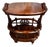 Antique Victorian Rosewood Canterbury Whatnot & Side Table With Drawer For Sale