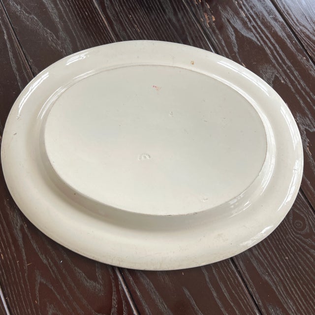 Antique 1877 English Copeland Egret Palm Serving Platter For Sale In New York - Image 6 of 8