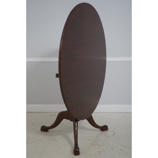 Antique English Oak Tilt-Top Round Breakfast Table For Sale - Image 4 of 16