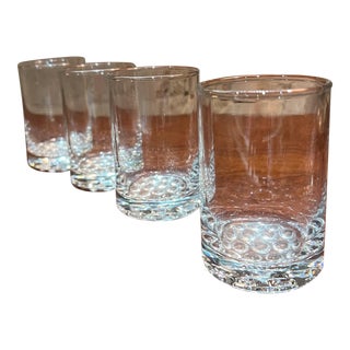 1970s Set of Four Drink Glasses Juice or Whiskey Barware For Sale
