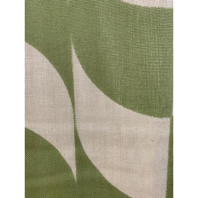 Olive Mid-Century Textile Room Divider by Silvio Coppola for Tessitura di Mompiano For Sale - Image 8 of 9