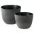 Black Vaso Vase by Imperfettolab, Set of 2 For Sale