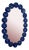 Venetian Mirror Murano Glass "Blue Oval" by Fratelli Tosi For Sale