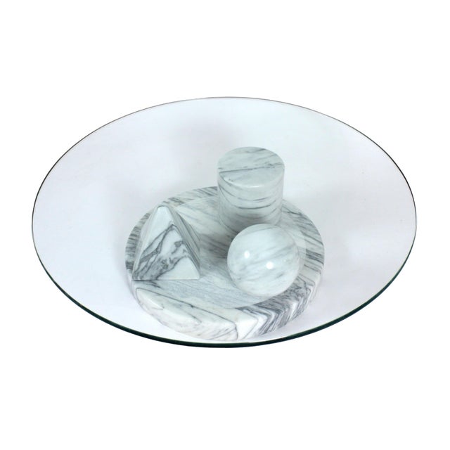 Stone Mid-Century Modern Metafora Marble Coffee Table by Vignelli for Casigliani For Sale - Image 7 of 12