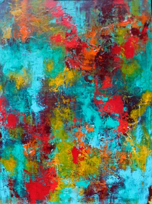 "Dreaming of Santa Fe" Original Abstract Art by Lisa Finlayson