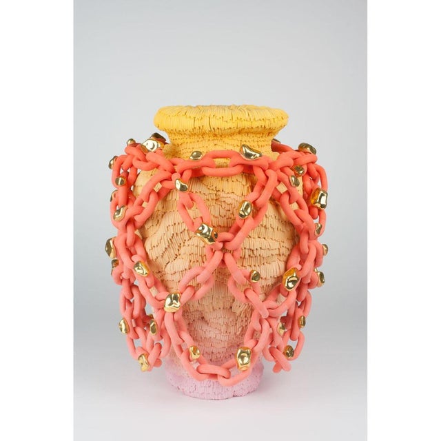 Gold Meh Vase by Mathieu Frossard For Sale - Image 8 of 14