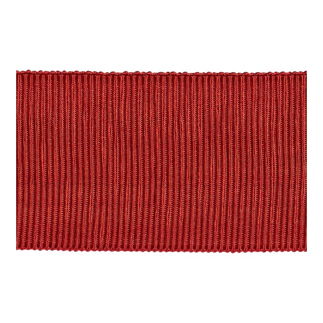 SAMPLE - Schumacher Wide Faille Tape In Flame For Sale