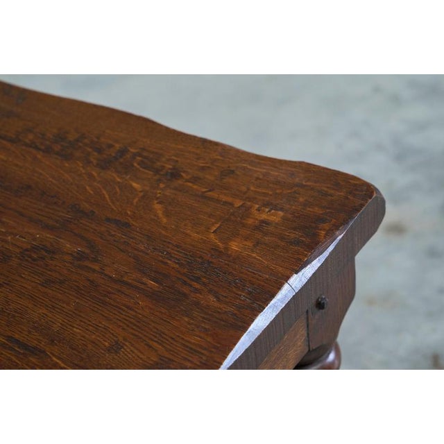 Vintage Medieval Revival Accent Chair in Oak, 1950s For Sale - Image 13 of 14