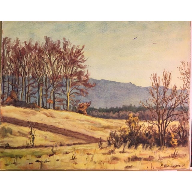Bender Fritz, Erdbach Breitscheid Central Hesse Landscape, 1961, Oil on Canvas For Sale - Image 12 of 13