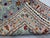 Blue Gray and Red Floral Wool Runner Rug, Persian Style, 2'9" X 9'7" For Sale - Image 17 of 17