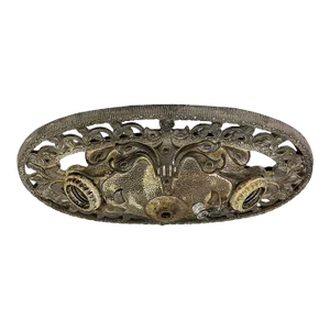 1900s Antique American Beaux Arts Flush Mount Light Fixture