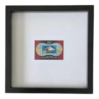 Apollo 16 Memorandum Framed 1972 Philatelic Block For Sale