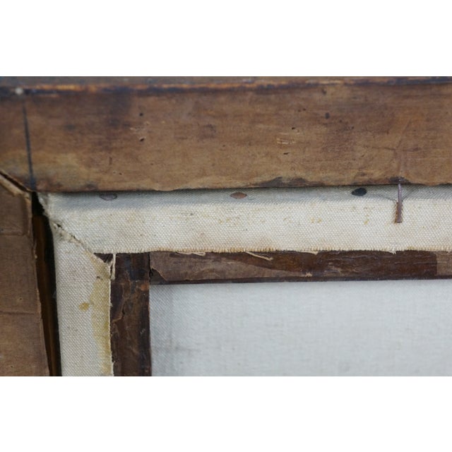 Early 20th Century Antique Maritime British Steam Ship Seascape Oil Painting Birdseye Maple 27", Framed For Sale - Image 11 of 12