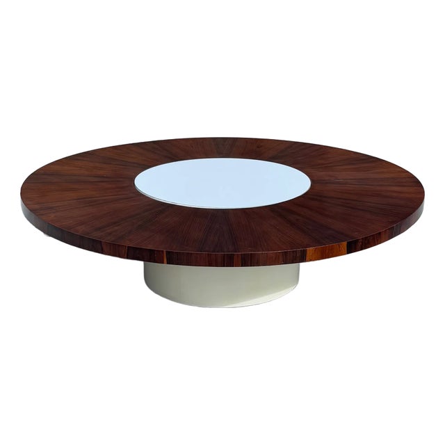 Large Rosewood Milo Baughman for Thayer Coggin Environment 70 Rotating Coffee Table For Sale