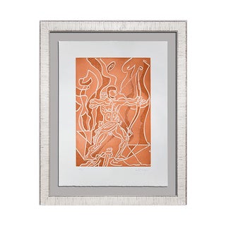 Modern Andre Masson 25x19in Etching Hand Signed & Numbered "Arc" For Sale