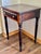 Coffee Antique Nightstand 1850s American Empire Walnut Drop Leaf Spool Leg Table For Sale - Image 8 of 8