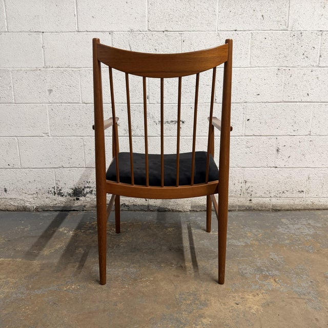 Set of 6 Arne Vodder for Sibast Danish Modern Teak Dining Chairs, 2 Arm 4 Side Circa 1960's For Sale - Image 12 of 16