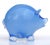 Mid 20th Century Vintge Murano Seguso Vetri d'Arte Opal Sky Blue Italian Art Glass Pig Figurine Sculpture With Origial Label For Sale - Image 5 of 8