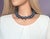 2020s Natural Lapis Lazuli Necklace With Agate Druzy Clasp For Sale - Image 5 of 7