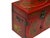1990s Chinese Oriental Red Dragon Phoenix Mirror Rectangular Jewelry Box For Sale - Image 5 of 10