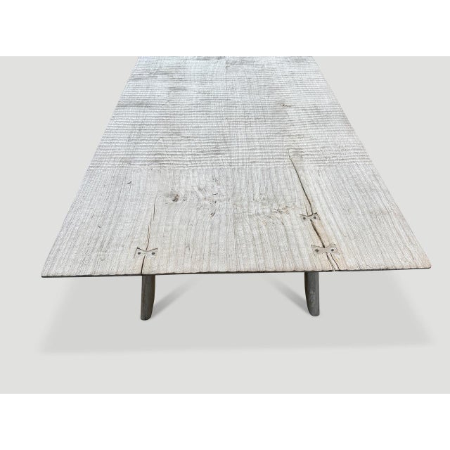 Andrianna Shamaris St. Barts Couture Teak Wood Dining Table For Sale - Image 4 of 18