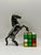 Metal Vintage Cast Metal Rearing Horse Figurine For Sale - Image 7 of 7