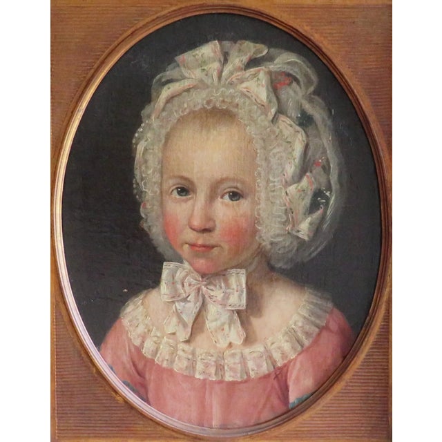 FREE SHIPPING ANYWHERE IN THE CONTINENTAL US! This is an original antique portrait of a little blond girl with blue eyes....