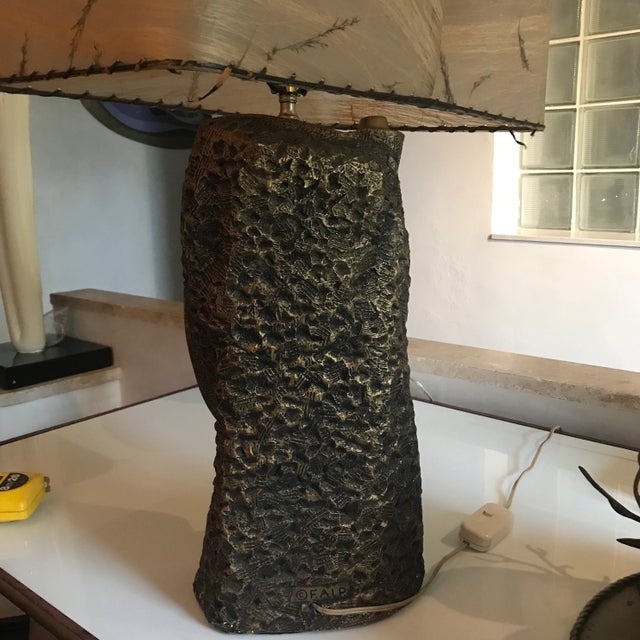 Brass 1950s Mid-Century Brutalist Weinberg Style Lamp For Sale - Image 8 of 13