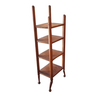 Late 19th Century Primitive Tall Accent Shelf For Sale