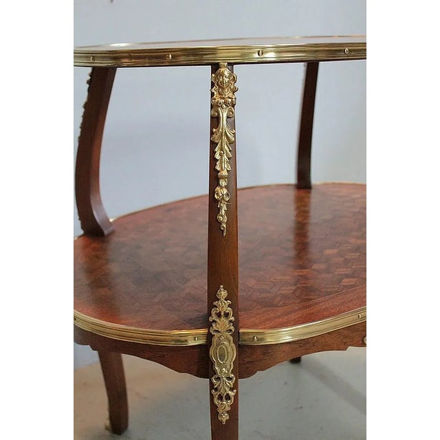 Marquetry Tea Table, 1900s For Sale - Image 4 of 12