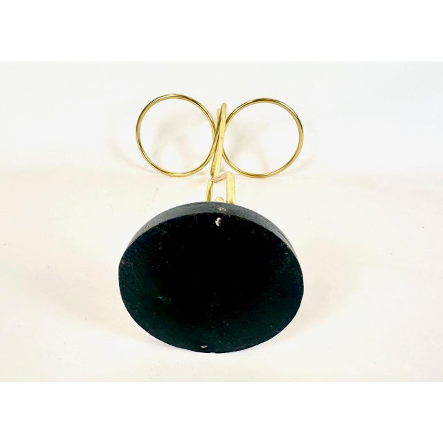 Black Mid-Century Austrian Cast Iron and Brass Umbrella Stand, 1960s For Sale - Image 8 of 10