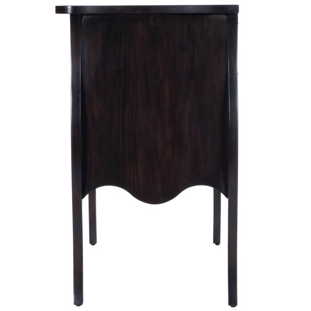 Wood Rochelle 2 Drawer Chest, Dark Brown For Sale - Image 7 of 12
