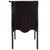 Wood Rochelle 2 Drawer Chest, Dark Brown For Sale - Image 7 of 12