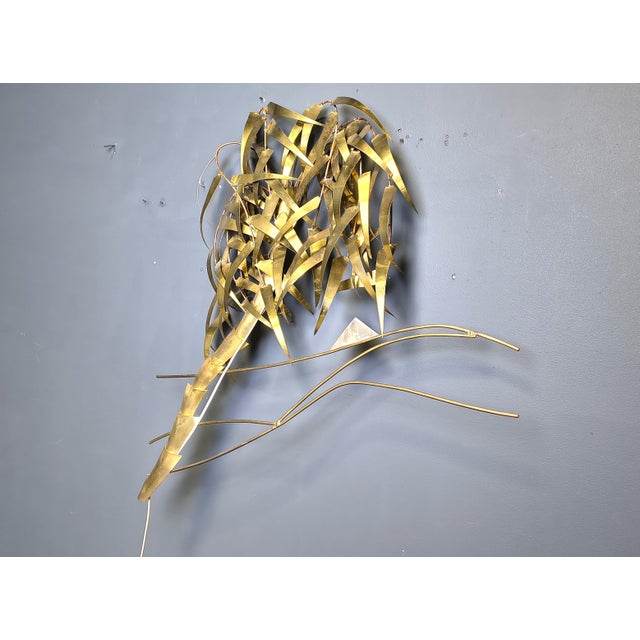 Metal Palm Tree Wall Light from Daniel Dhaeseleer, 1970s For Sale - Image 7 of 10