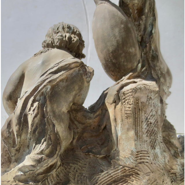 Terra Cotta Allogory Fernand Cian Paris Circa 1930s For Sale - Image 13 of 17